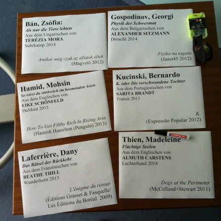 Die Jurysitzung – Internationaler Literaturpreis 2014 