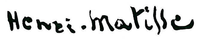 Unterschrift von Henri Matisse