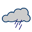 bedeckt, Sprühregen