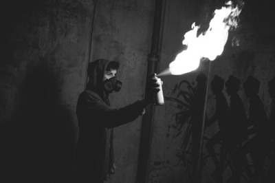 We set it on fire.
