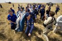 Space Station Astronauts Return to Earth Aboard Soyuz Capsule