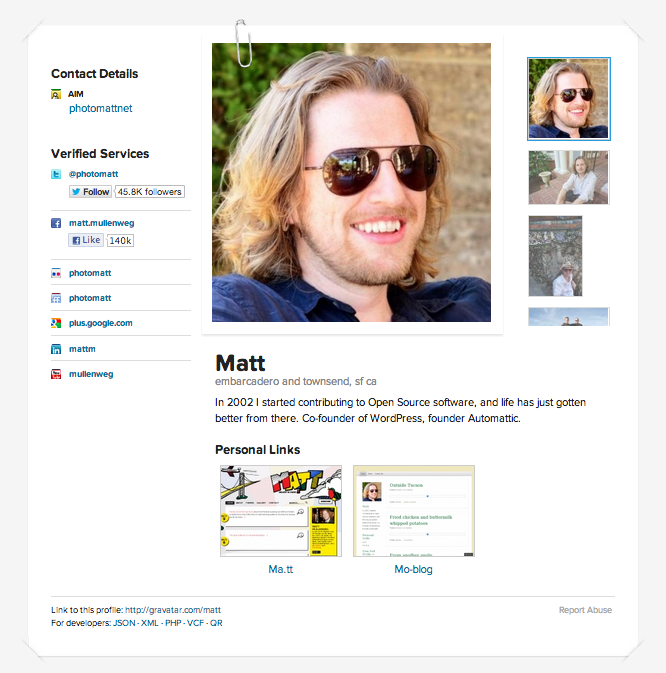 Matt's Profile