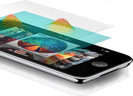Apple's much-touted Multi-Touch technology picked up multiple finger taps, and used gestures to navigate around the phone.