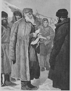 Tolstoj 1892 bei einem Hilfseinsatz Tolstoj 1892 bei einem Hilfseinsatz