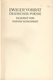Ewiger Vorrat deutscher Poesie