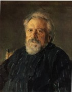 Nilkolai Leskow, porträtiert von Walentin Serow (1894)