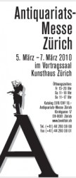 16. Antiquariats-Messe Zürich, 5. - 7. März
