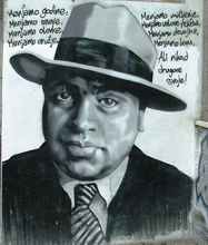 Al Capone Tafel in Belgrad Quelle sr.wikipedia