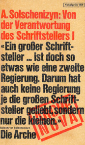 Alexander Solschenizyn: Von der Verantwortung