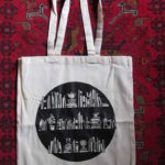 Stofftragtasche mit Buchmotiv