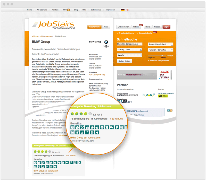 kununu auf jobstairs