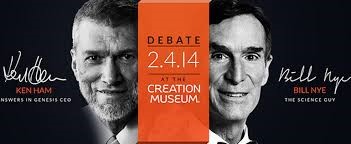 ALIEN INVADER Kenneth Ham of Australia (left) bamboozled scientist William Nye during a “debate” at the Creation Museum of Petersburg.