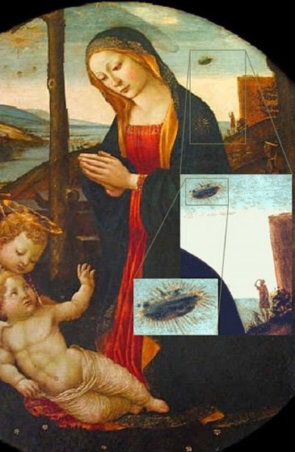 Madonna mit Raumschiff