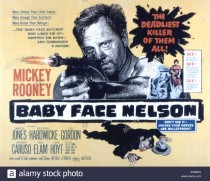 BABY FACE NELSON, Mickey Rooney, 1957