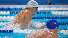 Phelps takes round 3 over Lochte. Still, one more race to come.