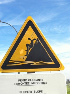 pente glissante