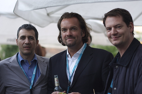 left to rigth: Bernd Schmitz, University of Applied Sience Cologne, Rolf Hansen Symjo GmbH, Sarik Weber cellity GmbH, at the Next08 on the Speakers Meeting 14.05.2008