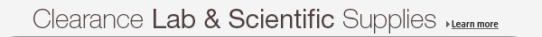 Clearance Lab & Scientific Supplies
