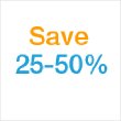Save 25-50%