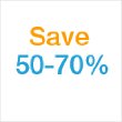 Save 50-70%