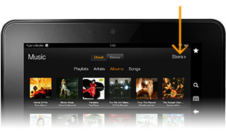 MP3 music store on Fire HD