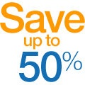 Save 50% or More