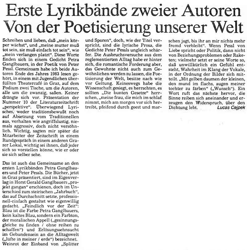 Besprechung von Lucas Cejpek