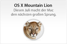 OS X Mountain Lion. Diesen Juli macht der Mac den nächsten großen Sprung.