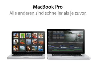 MacBook Pro. Alle anderen sind schneller als je zuvor.