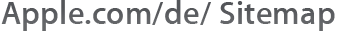 Apple.com/de/ Sitemap