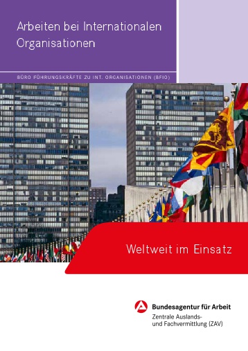 Arbeiten bei Internationalen Organisationen - Bundesagentur für ...