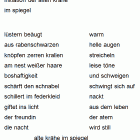Initiation der alten Krähe im Spiegel