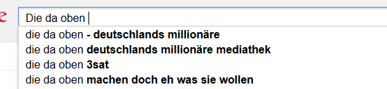 Die da oben