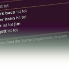 * ist tot