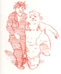 Zeichnung: F.K.W. Titelbild zu Kiebich und Dutz