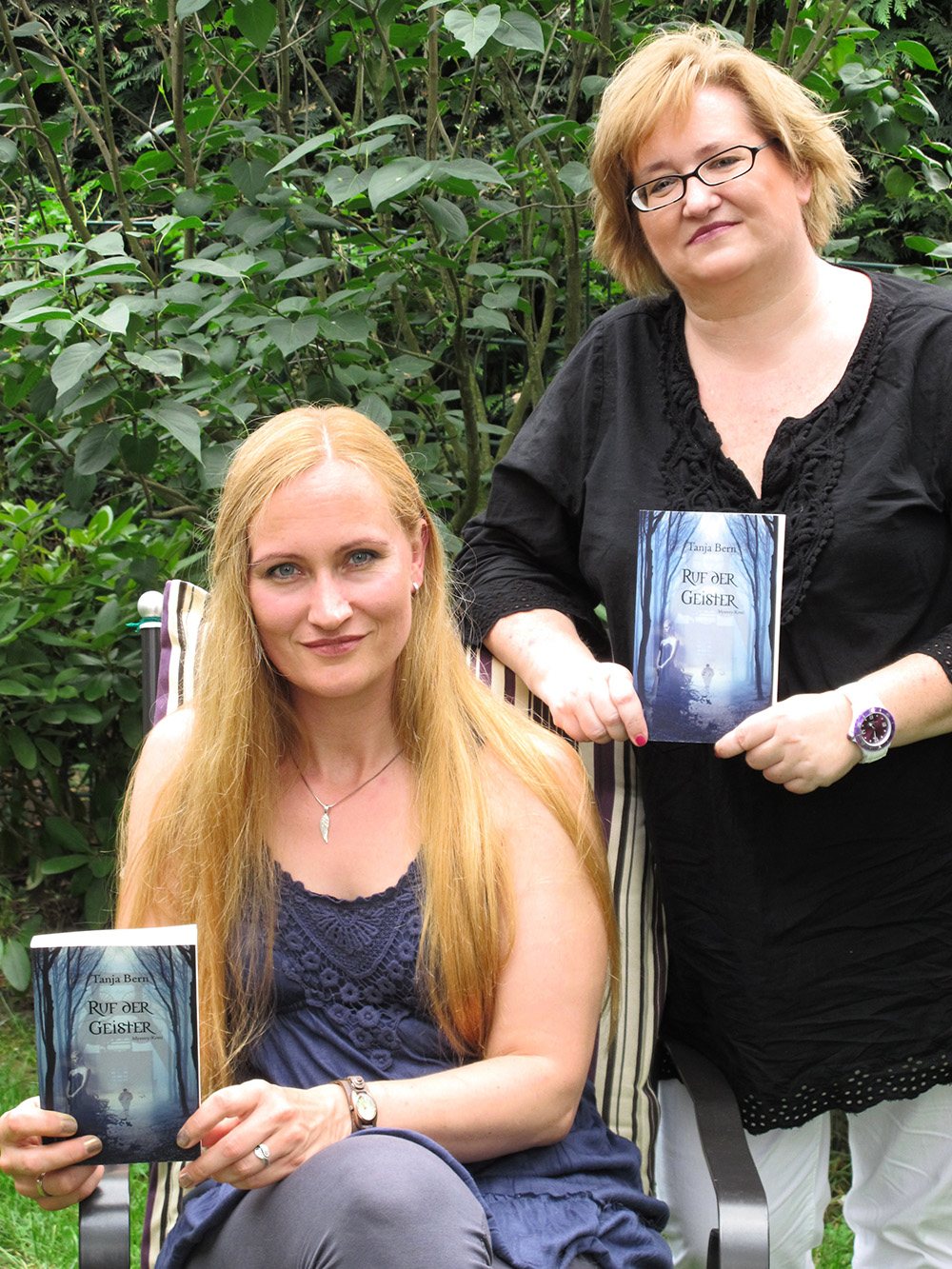 Tanja Bern zu Besuch bei Verlegerin Andrea Wölk