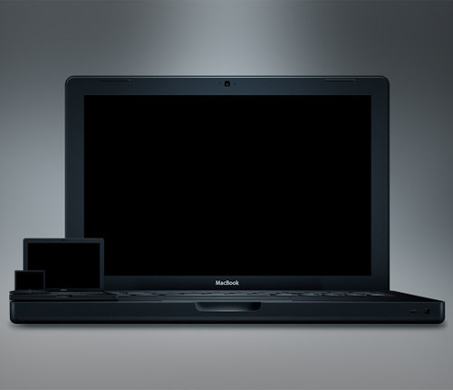 macbook black 60 High Quality Photoshop PSD Files For Designers