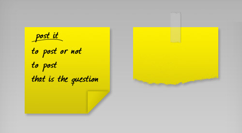 post it note 60 High Quality Photoshop PSD Files For Designers