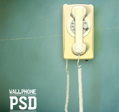 wall phone 60 High Quality Photoshop PSD Files For Designers
