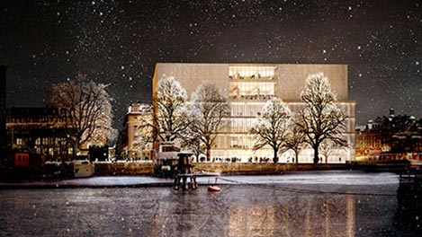 Nobel Center, summer view. © David Chipperfield Architects