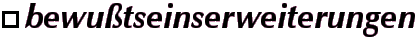 Bewußtseinserweiterungen