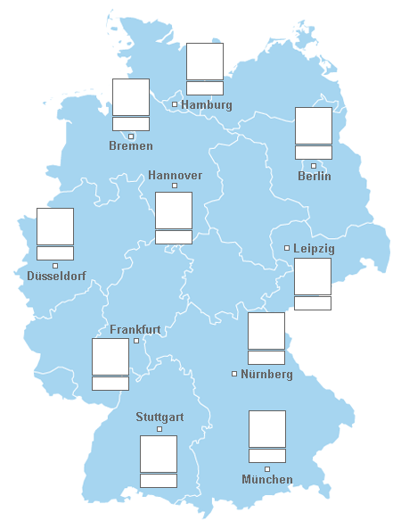 Wetterkarte für Deutschland