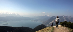 Wanderer in den Bayerischen Alpen