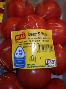1 kg Zukunft um 1,99. Billa macht's möglich. 