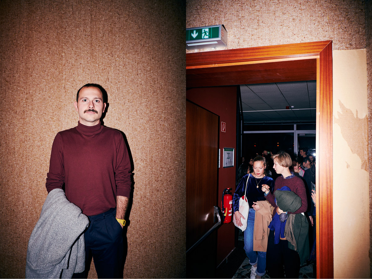 Regisseure Harun Güler (rechts) und Cola Wieczorek in Begleitung (links)