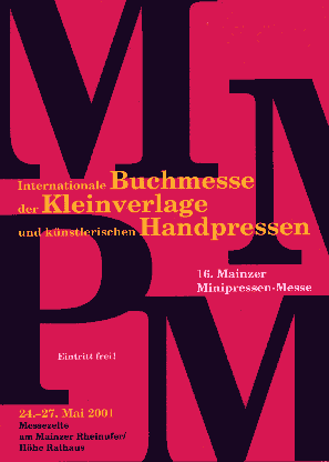 Das Plakat der 16. Mainzer Minipressen-Messe.