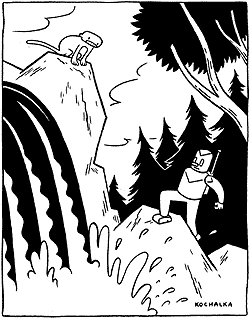 James Kochalka: Monkey vs. Robot and the Crystal of Power