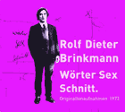 Rolf Dieter Brinkmann: Wörter Sex Schnitt