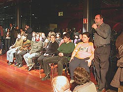 Esther Ferrer, im Vordergrund: Bartolomé F.