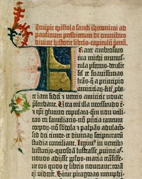 Aus der Gutenberg-Bibel der Library of Congress